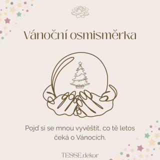 Dnes tu pro vás mám malou vánoční maličkost… 🌟 osmisměrku, která vám napoví, jaké budou vaše letošní Vánoce. První tři...